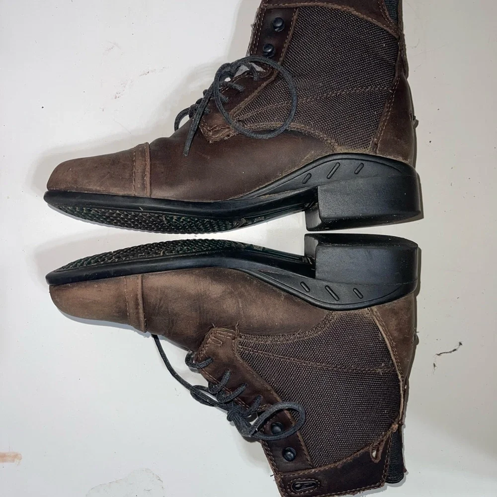 Ariat Girls Brown Leather Paddock Boots